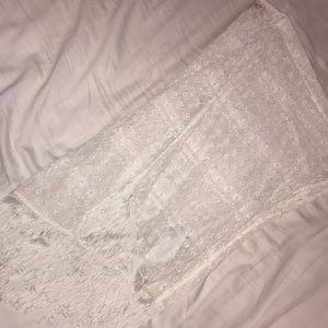 Crochet look swimsuit cover up